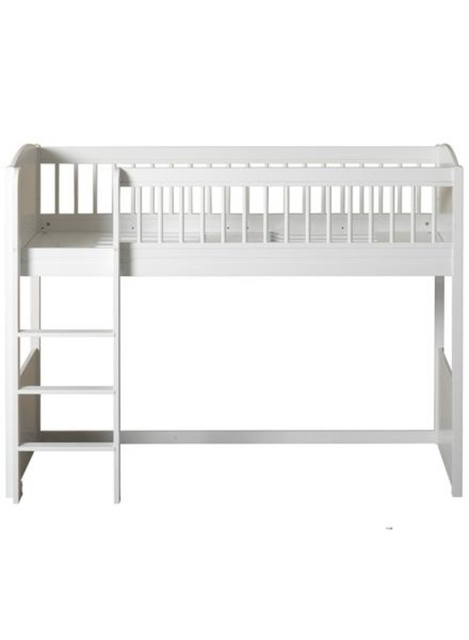 Oliver Furniture - Seaside Lille+ low loft bed, white