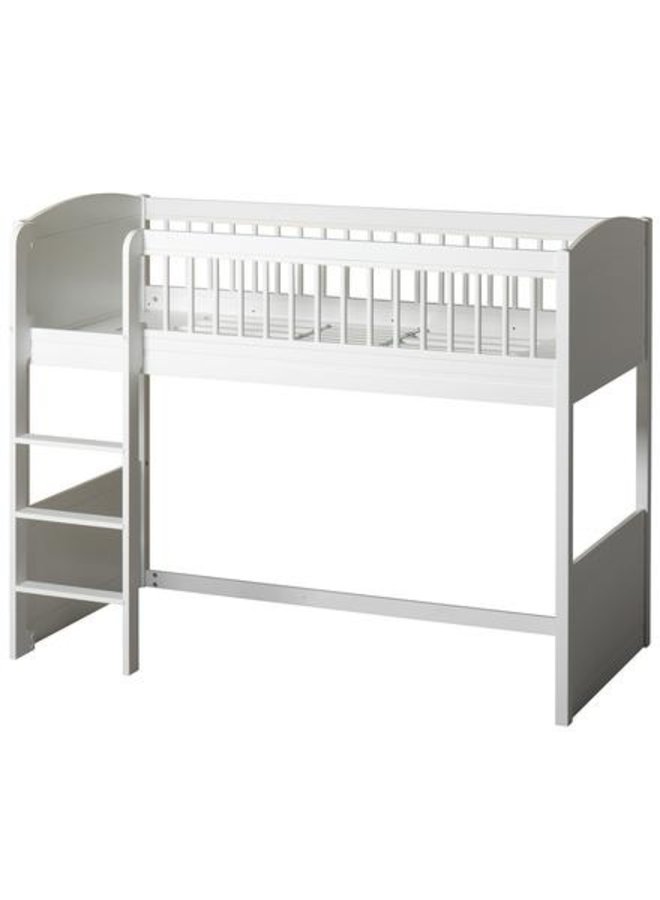 Oliver Furniture - Seaside Lille+ low loft bed, white