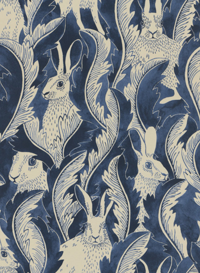 Långelid / von Brömssen Hares in hiding dark denim