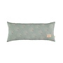 Nobodinoz - Hardy Long Cushion, white gatsby/antique green