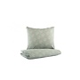 Nobodinoz Himalaya duvet single 150x200(adult), white gatsby/antique green