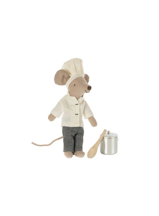 Maileg - Chef Mouse with soup pot and spoon