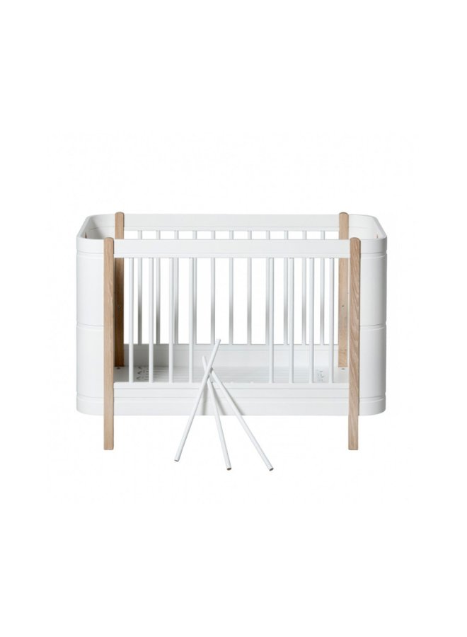 Oliver furniture Wood Mini+ cot white/oak