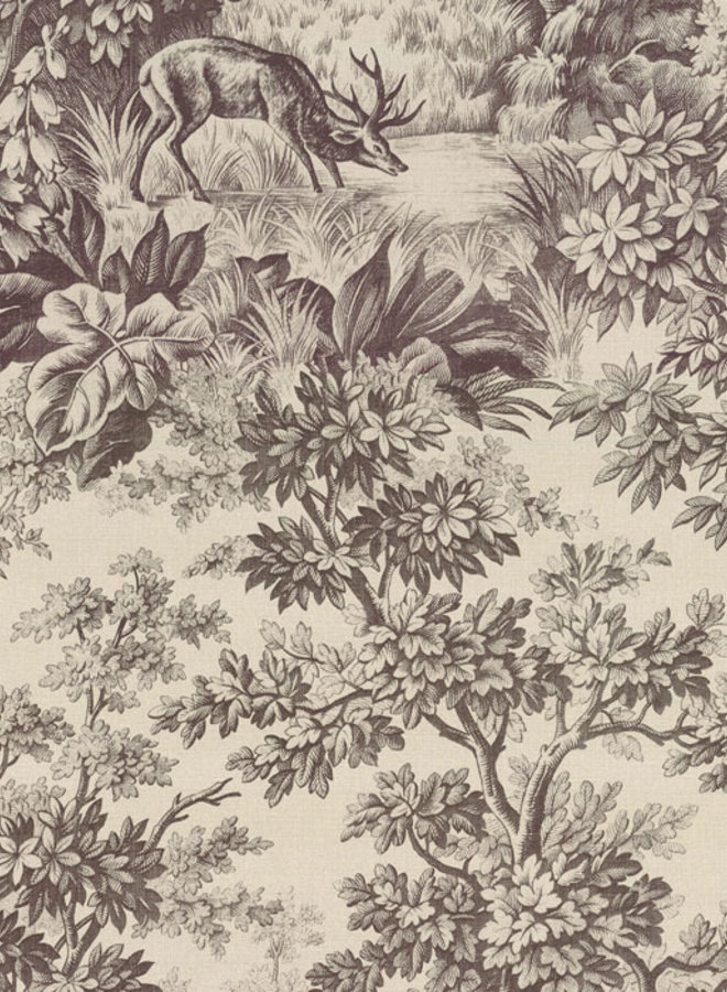 Little Greene - Stag Toile, chocolate