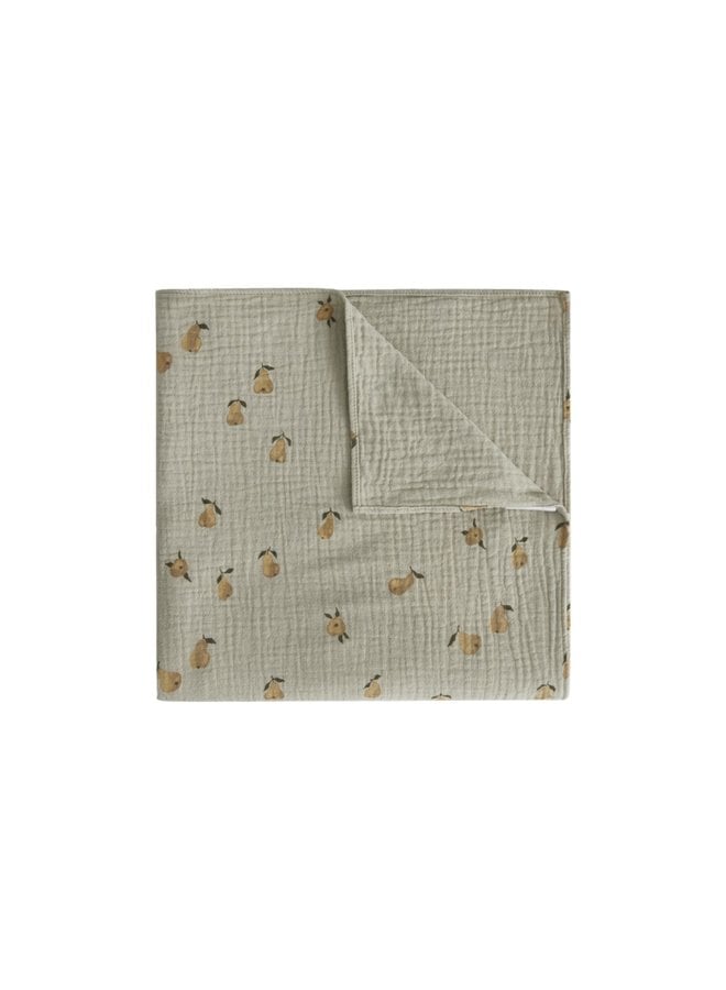 Garbo&Friends - Muslin swaddle blanket, Pear