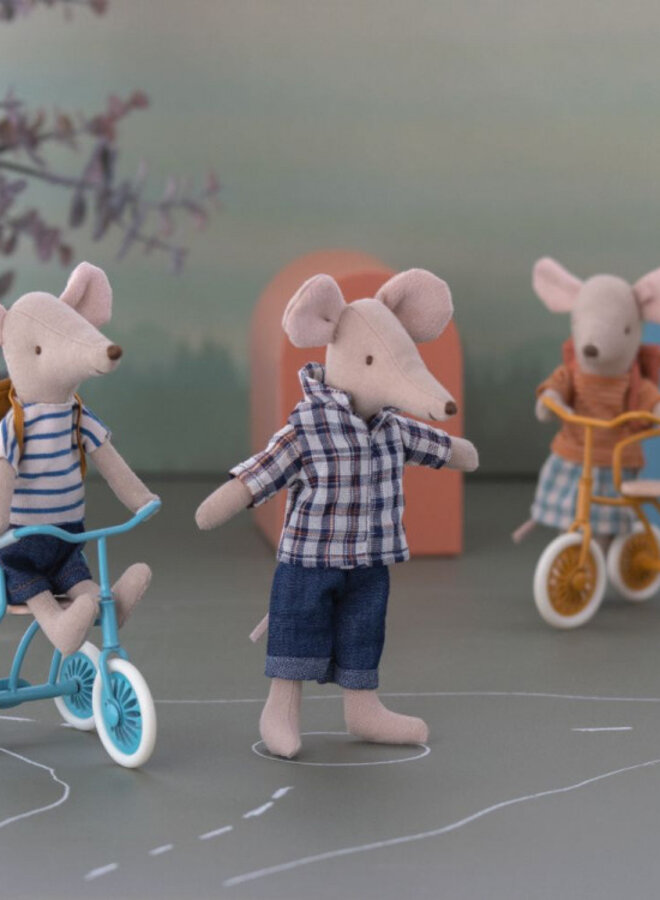 Maileg - Tricycle mouse, big brother with bag