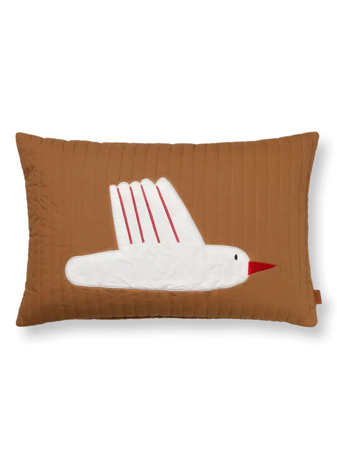 Kussen Bird quilted rectangular - Sugar Kelp