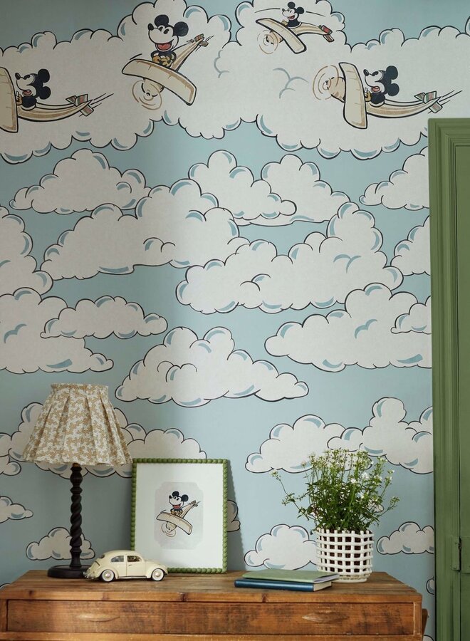 mickey in the clouds