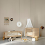 Wood Mini+ cot bed, incl. junior kit