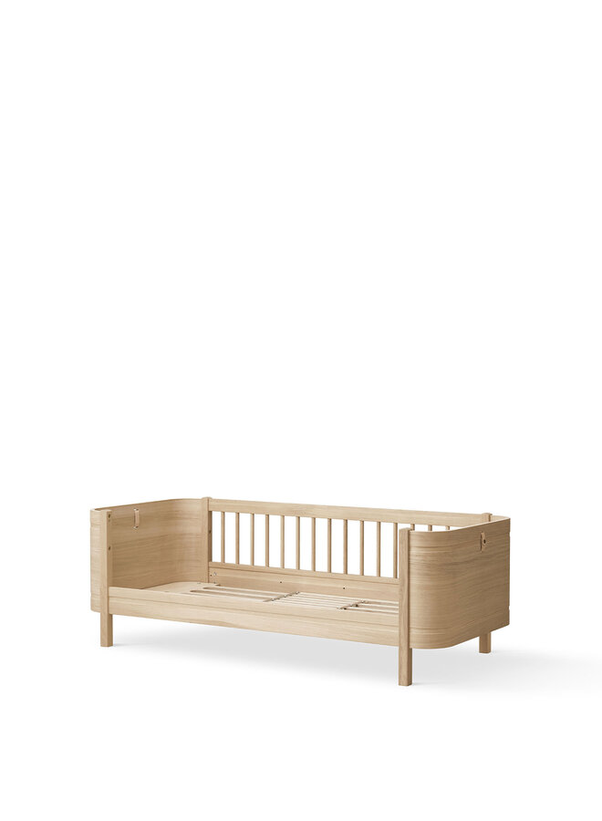 Wood Mini+ cot bed, incl. junior kit