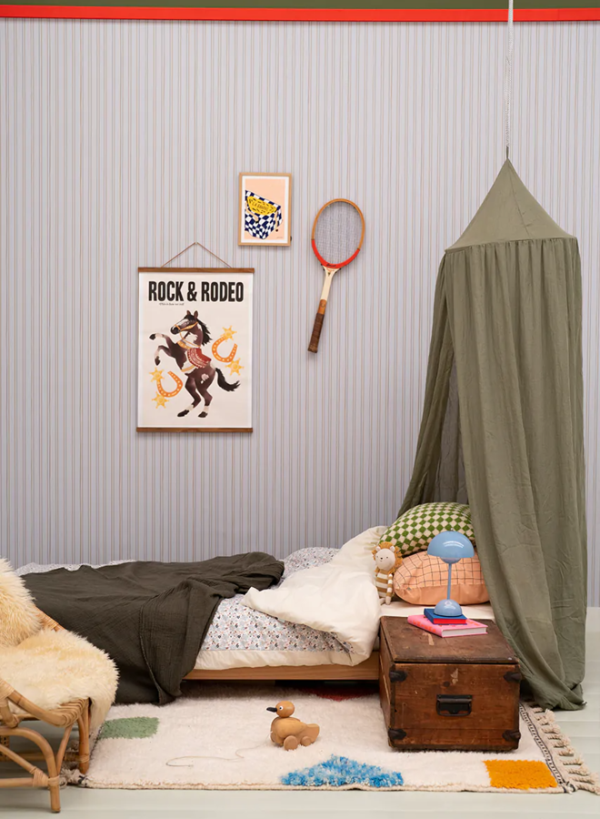 Bibelotte - Behang Gestreept Zee