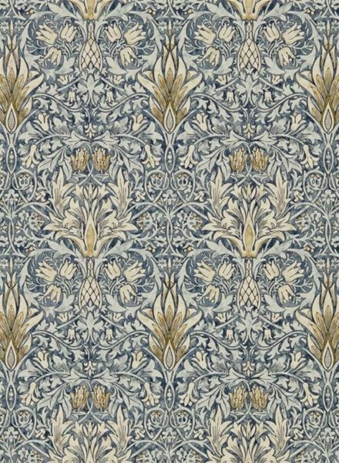 Morris & Co - 216812  Snakeshead indigo/cumin
