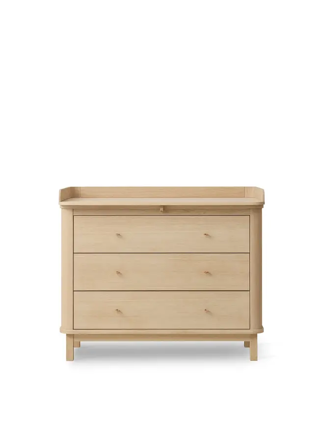 Oliver Furniture Wood Nursery Dresser 3 Drawers, oak