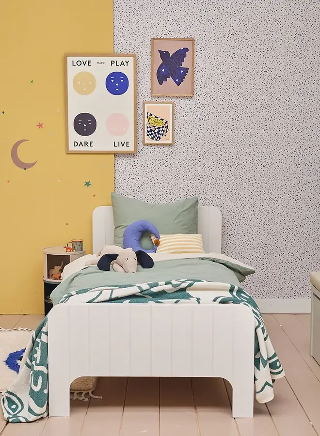 Bibelotte - Behang Terrazzo Kobalt