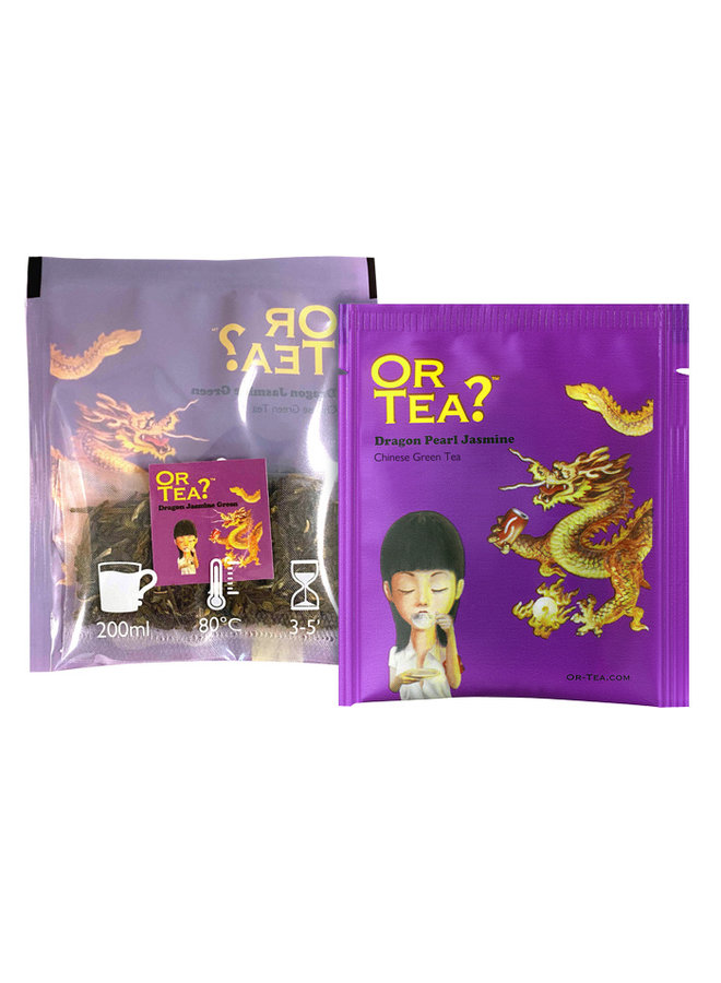 Dragon Jasmine | Biologische jasmijn thee | Doosje met 10 zakjes (30g)