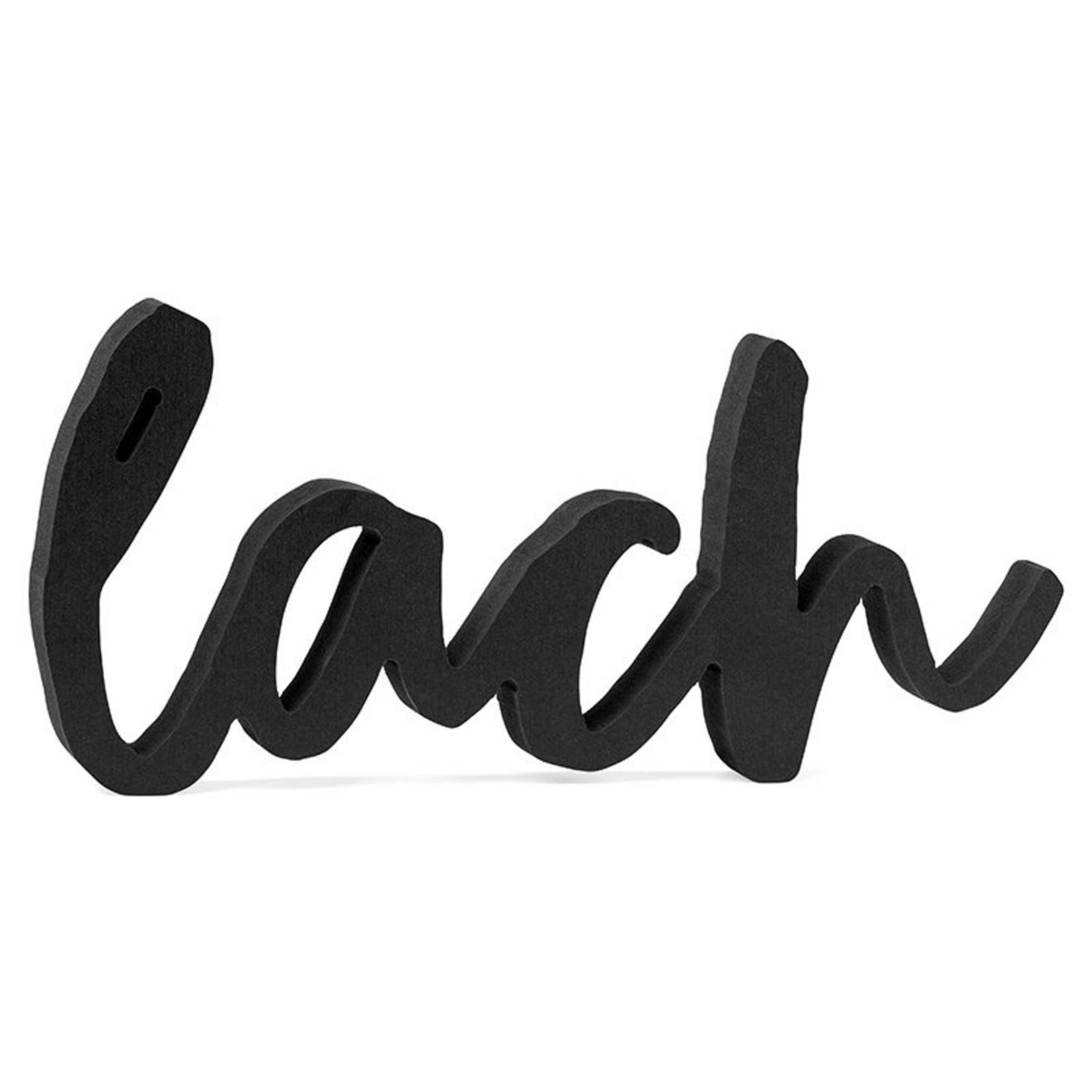 Zoedt Woord "Lach" - Hout - Zwart