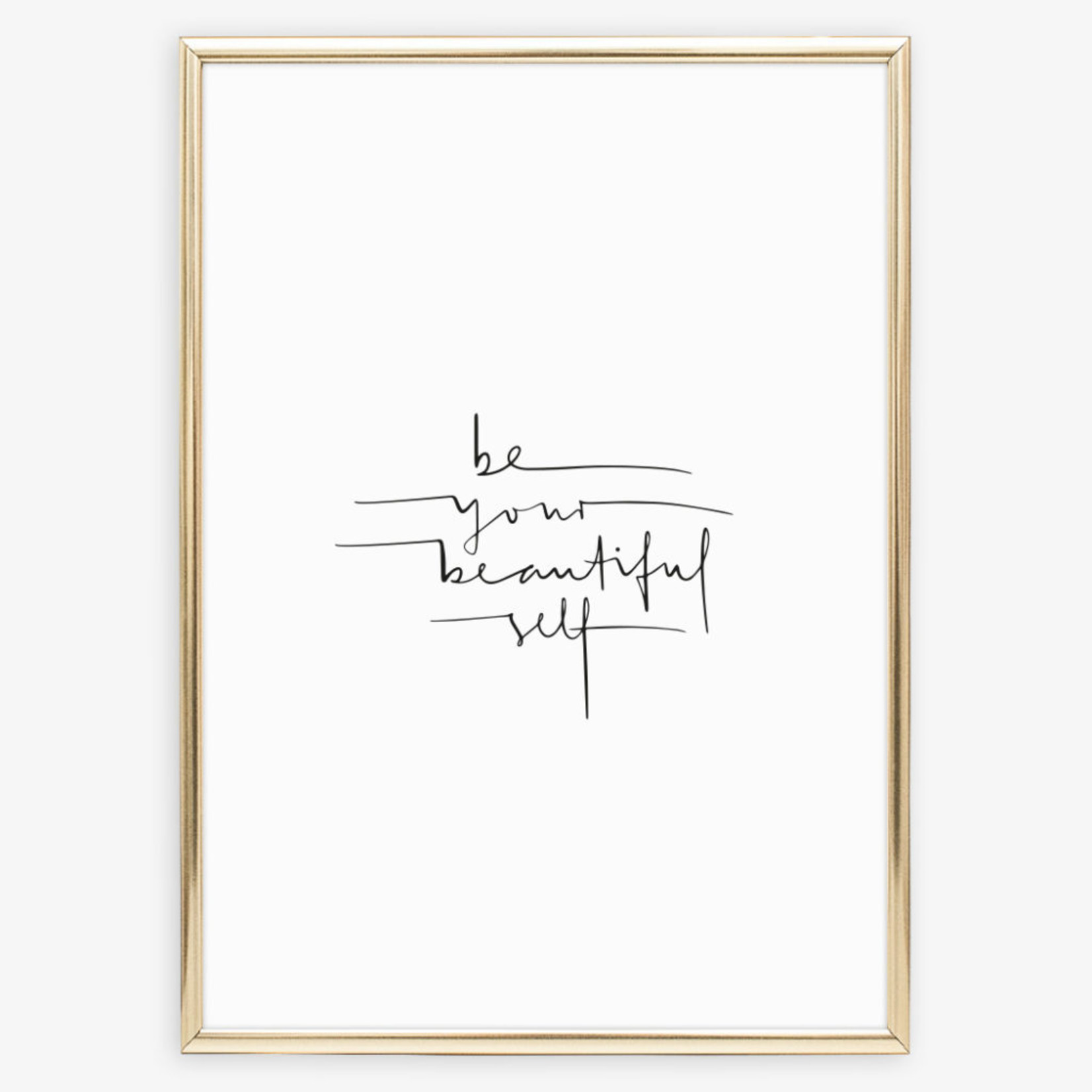 Tales by Jen Poster - Be your beautiful self - A4