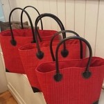 Lolo Deco Rieten tas - Rood