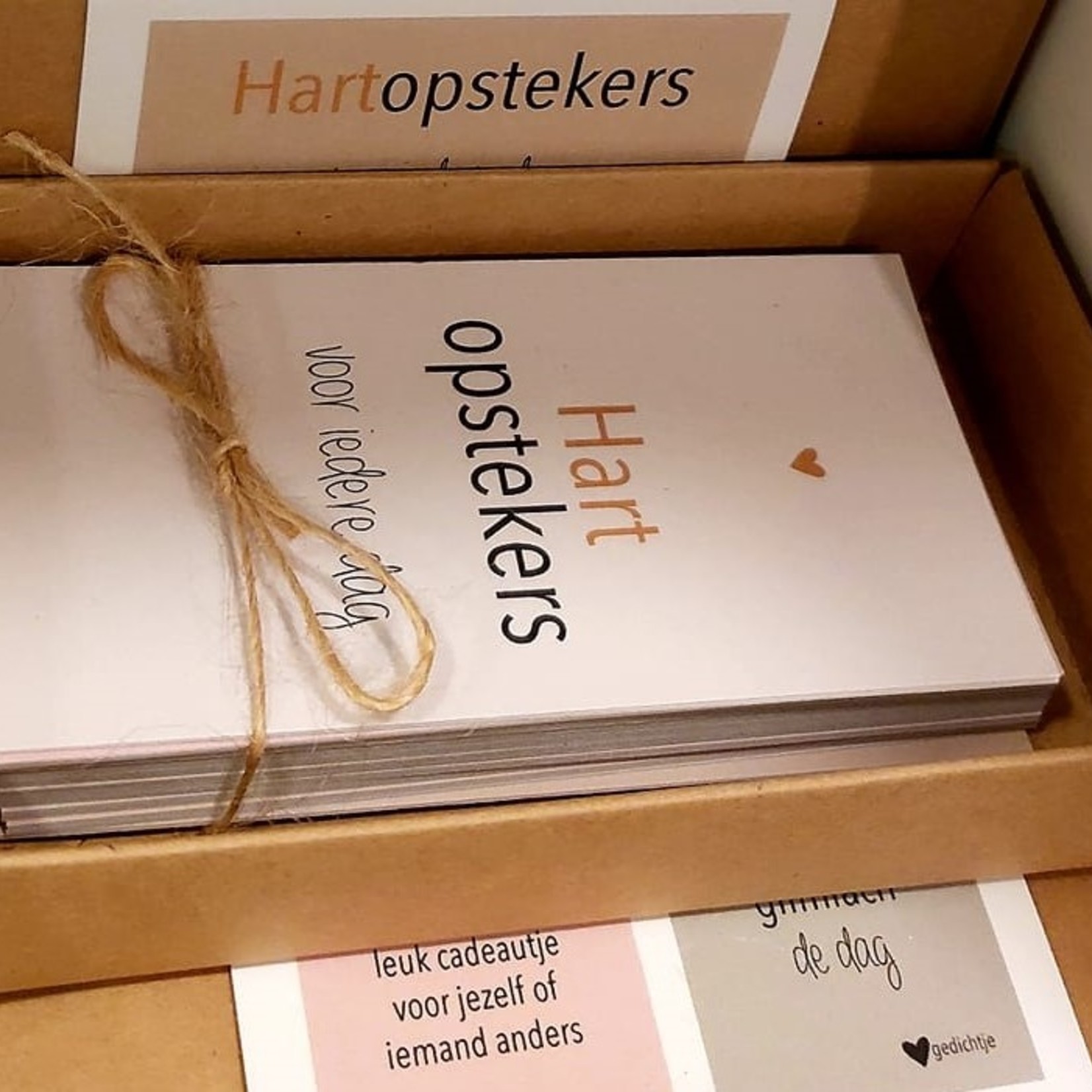 Cadeaudoosje Hartopstekers met 35 kaartjes