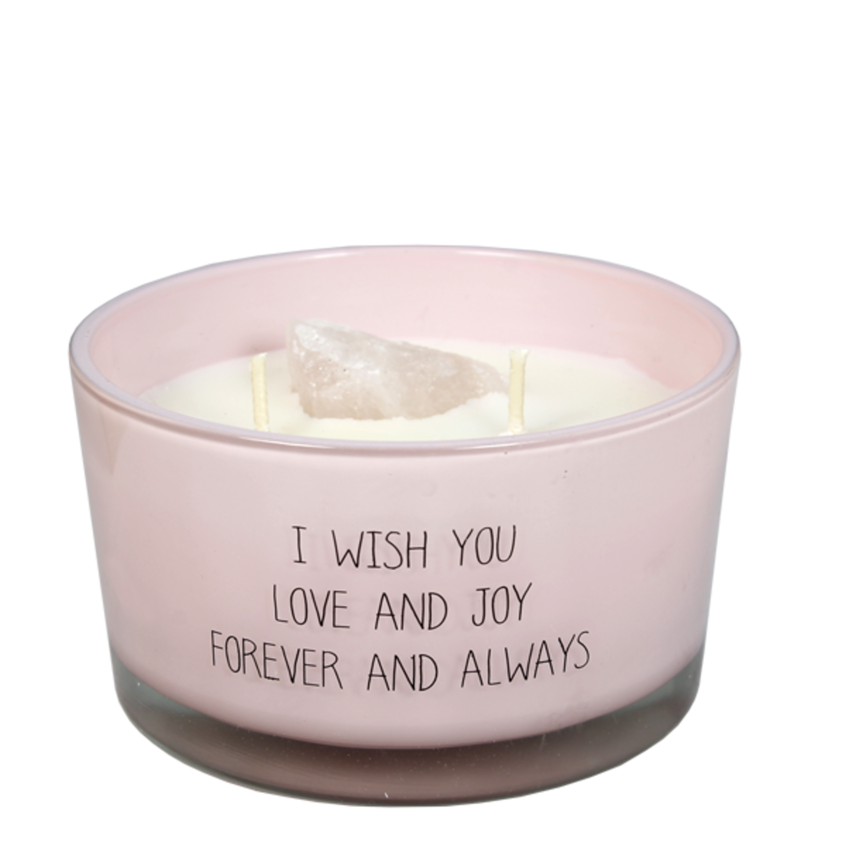My Flame Sojakaars met kristal - I wish you love and joy forever and always - Green Tea Time