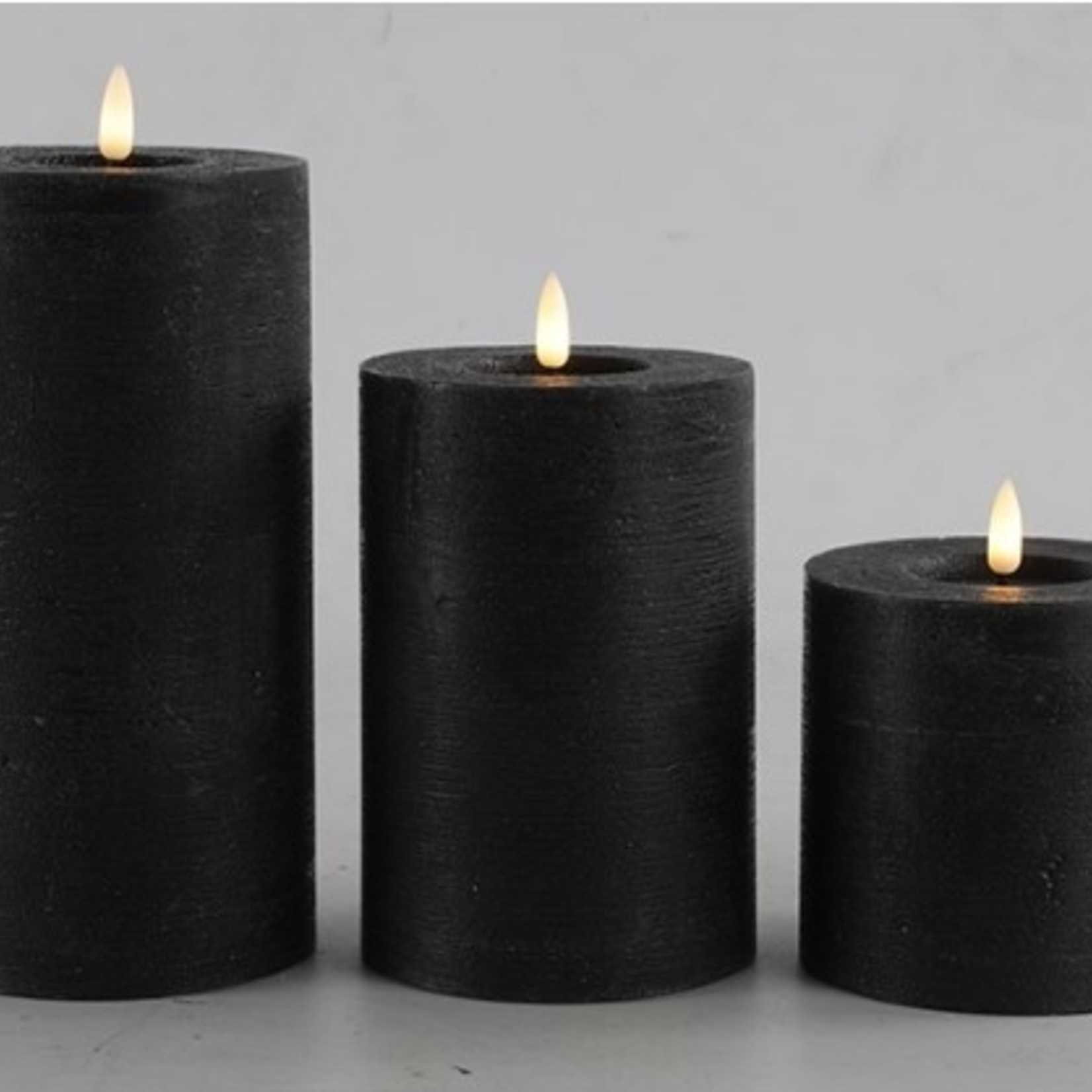Countryfield Stompkaars - Rustiek - Ø7,5x15cm - LED - L - Zwart
