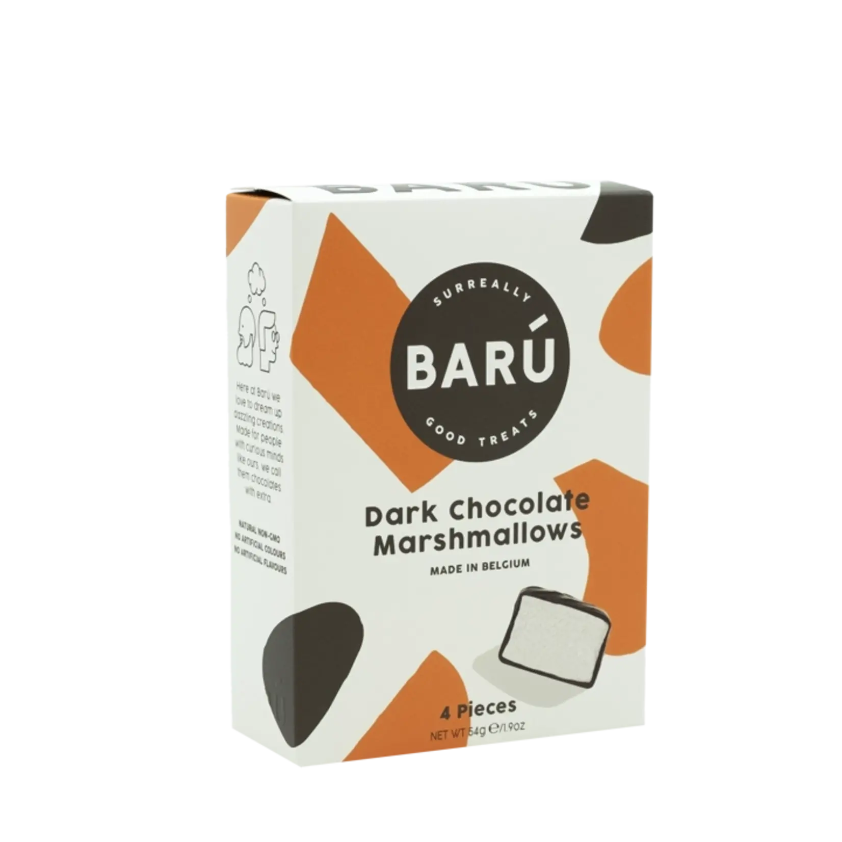 Barú Marshmallows - Dark Chocolate - Klein 4st.