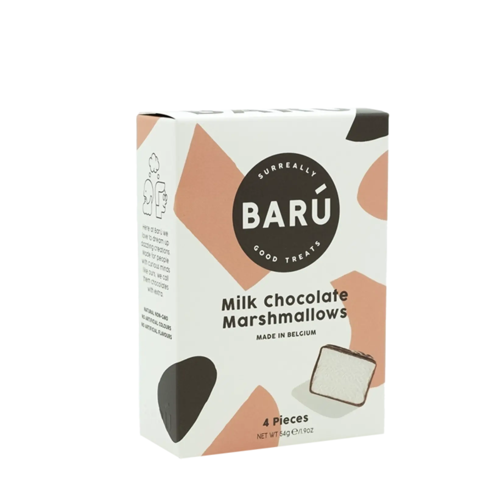 Barú Marshmallows - Melk Chocolade - 2 maten