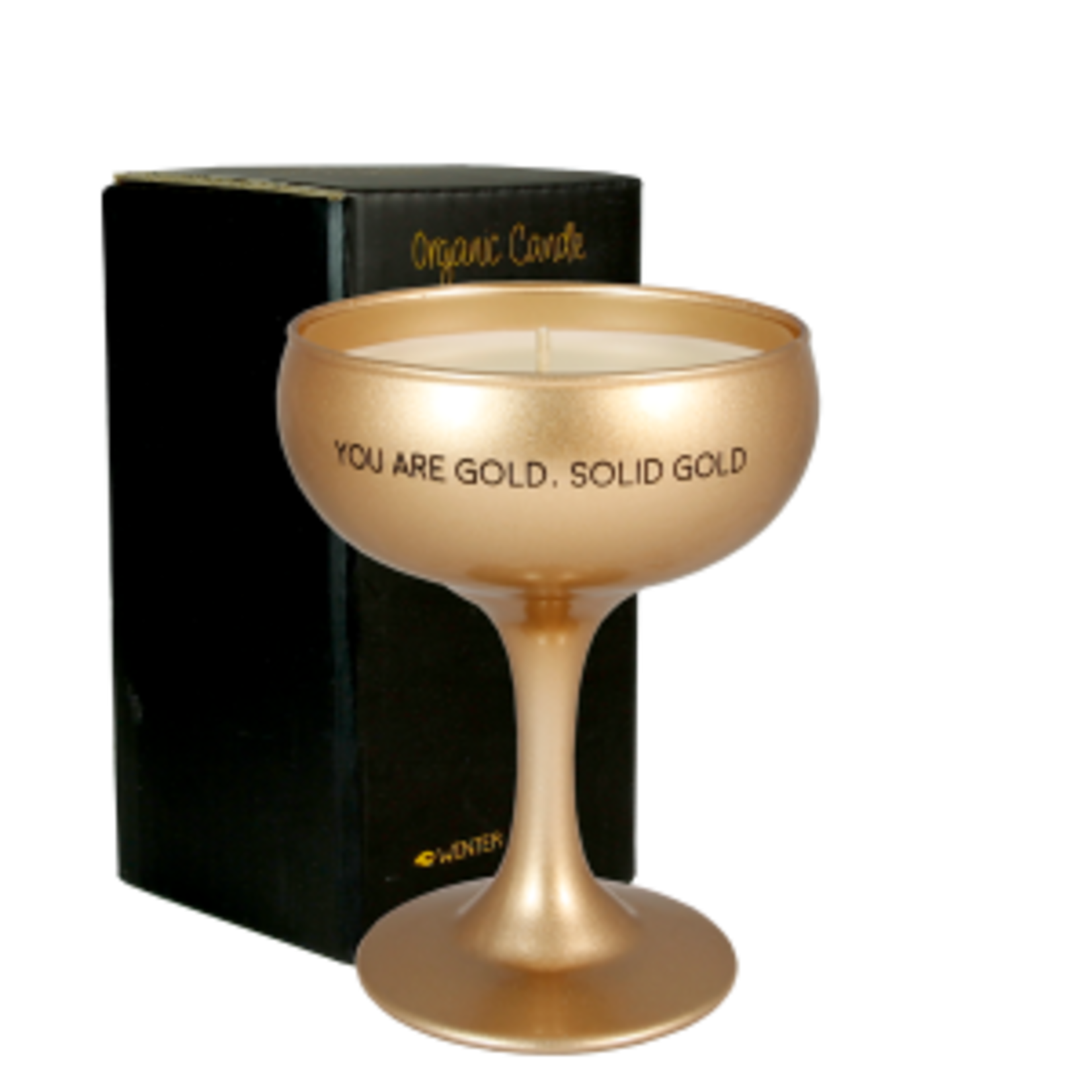 My Flame Sojakaars in champagneglas - You are gold, solid gold - Silky Tonka