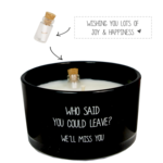 Sojakaars - Message in a bottle - Who said you could leave? - Warm Cashmere