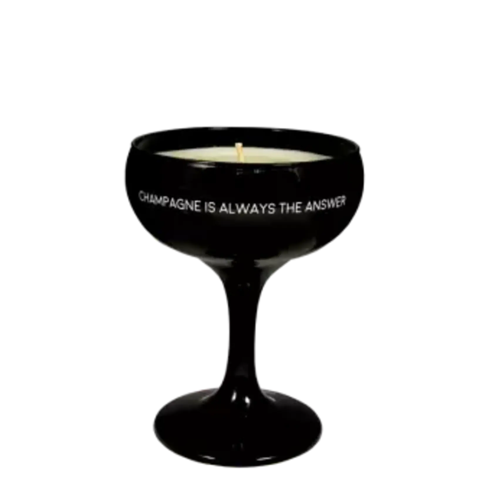 My Flame Sojakaars in champagneglas - Champagne is always the answer - Warm cashmere