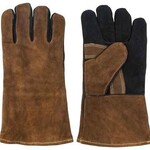 Gusta BBQ handschoenen - Suede - Bruin/Zwart - 41 x 29 cm