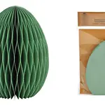 Paasei Honeycomb  - Groen - 11x15x11cm