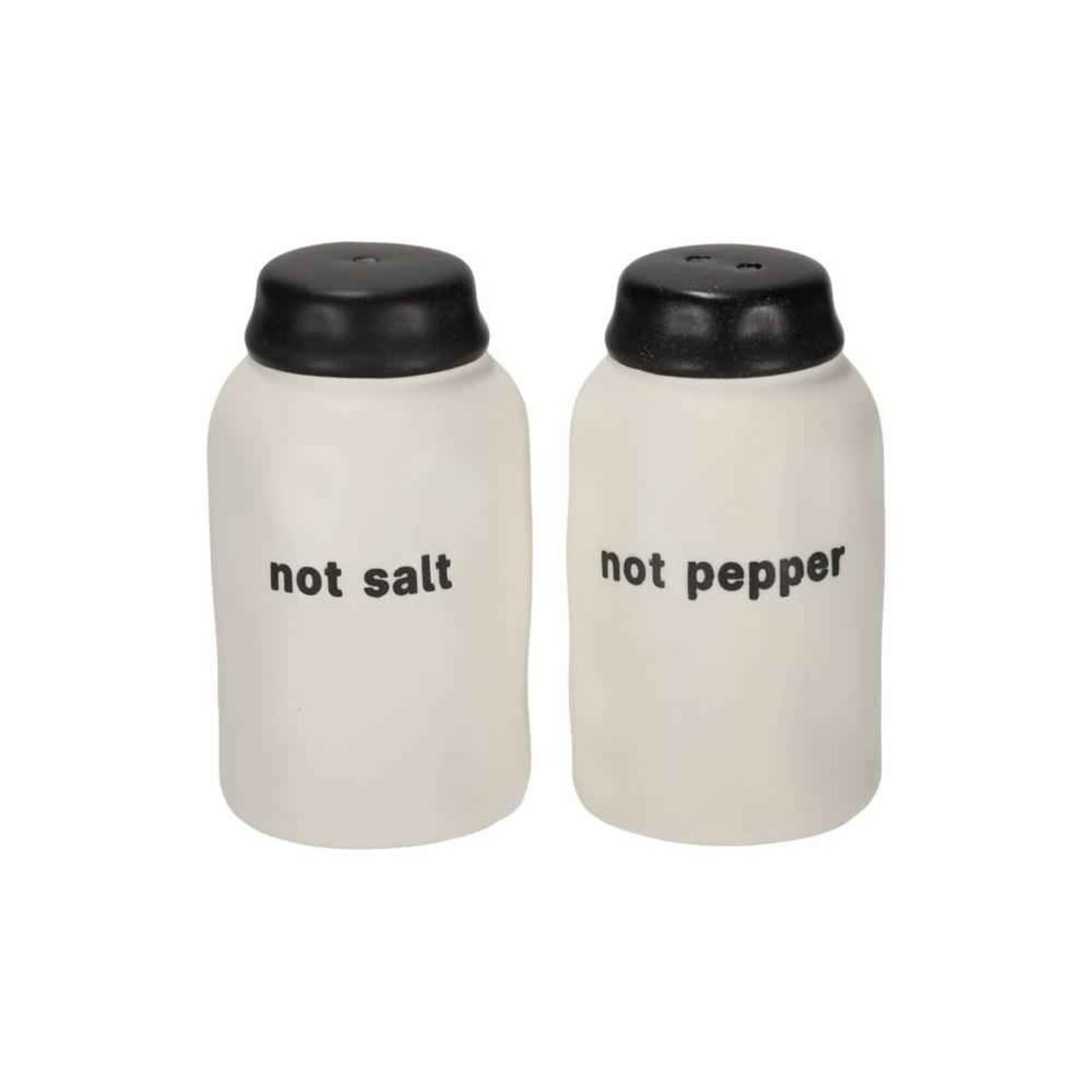 Jens Living Peper & Zout set - Not pepper Not Salt - Keramiek - Wit