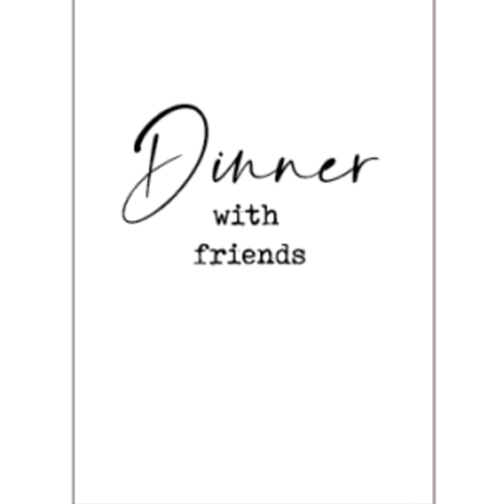 Servetten " Dinner with friends "