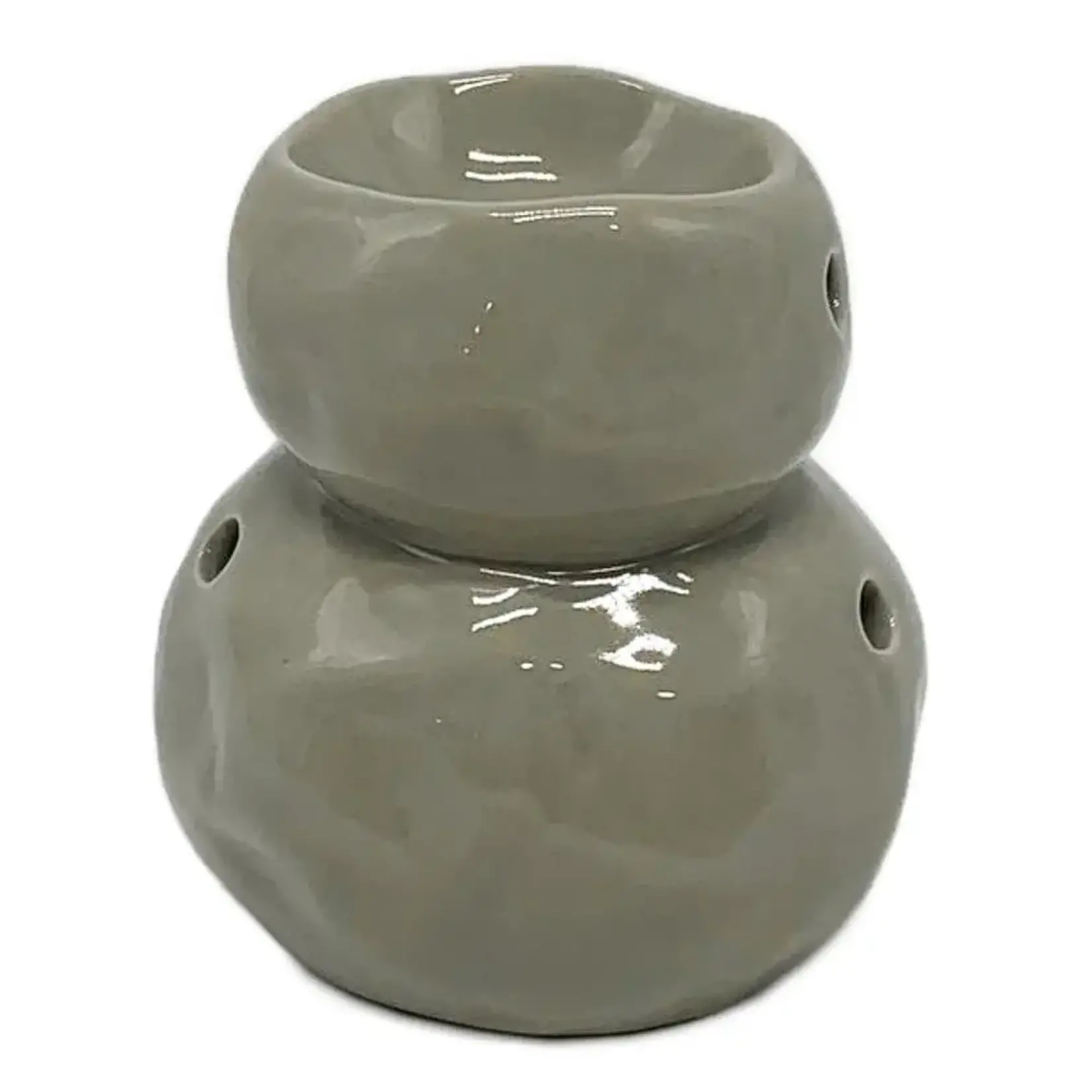 Geurbrander "Stone" - Keramiek - Grijs - 9.8 x 9.1 x 10.5cm