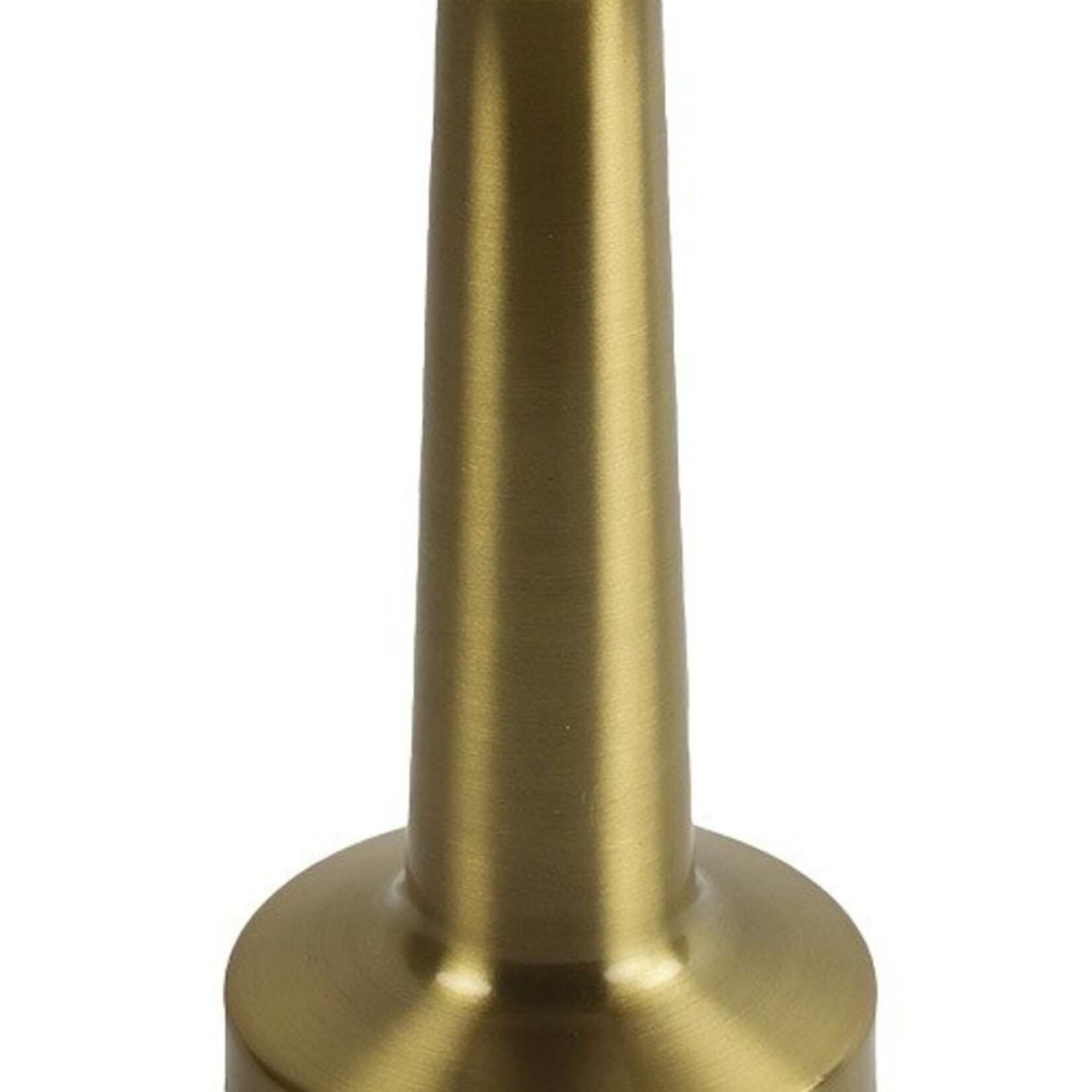 Countryfield Tafellamp LED "Lampa" - Dichte kap/Rond - Metaal - Goud - Ø9 x 21cm