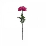 Kunstbloem - Srysanthemum - Felroze - 74cm