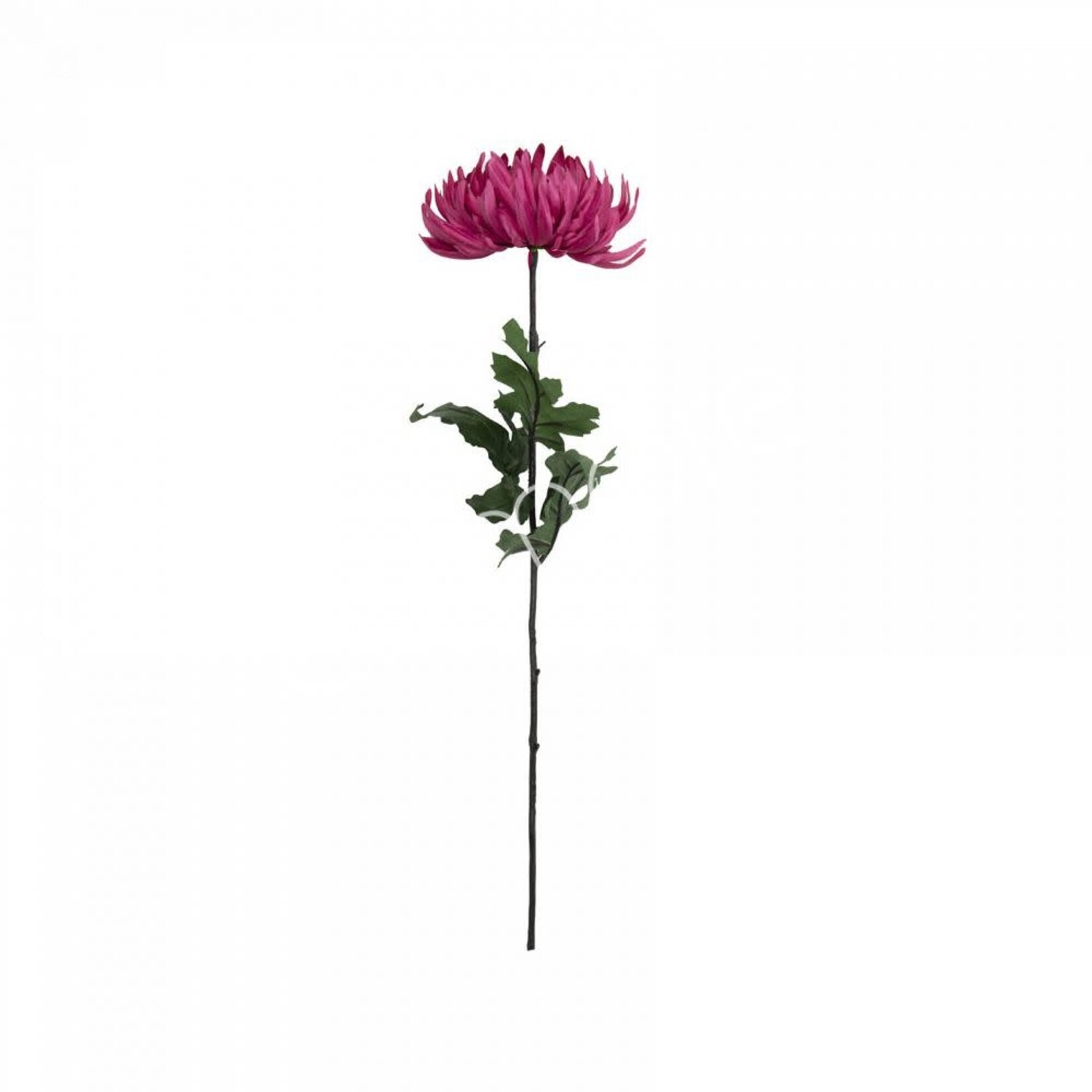 Kunstbloem - Srysanthemum - Felroze - 74cm