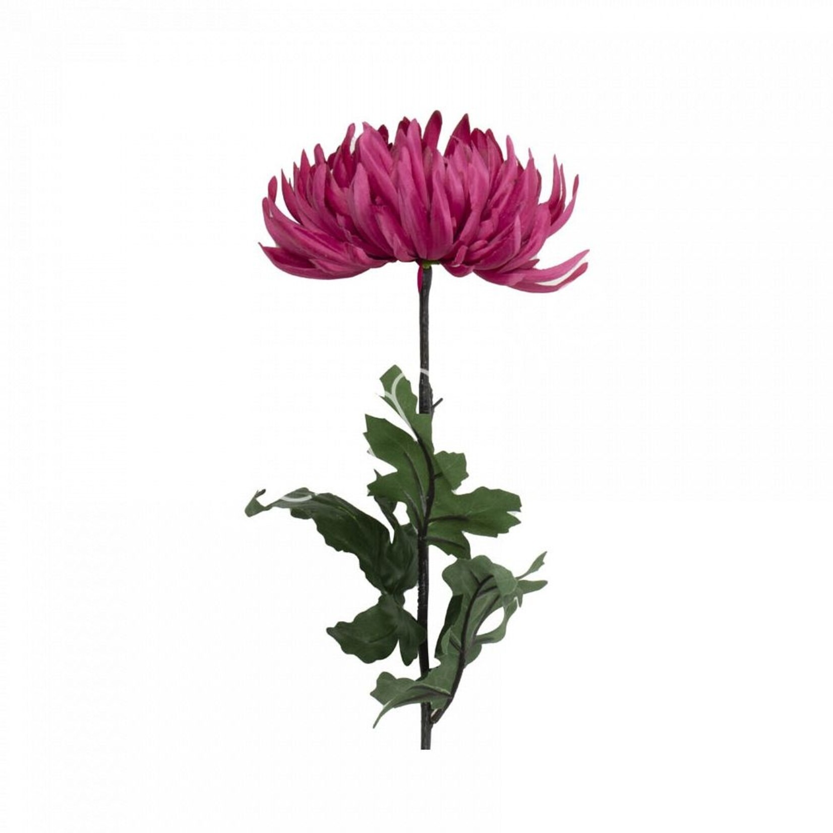 Kunstbloem - Srysanthemum - Felroze - 74cm