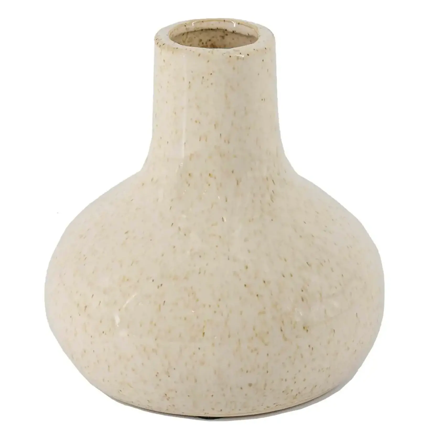 Vaasje - Aardewerk - Beige - 9 x 6,5 x 14,5cm