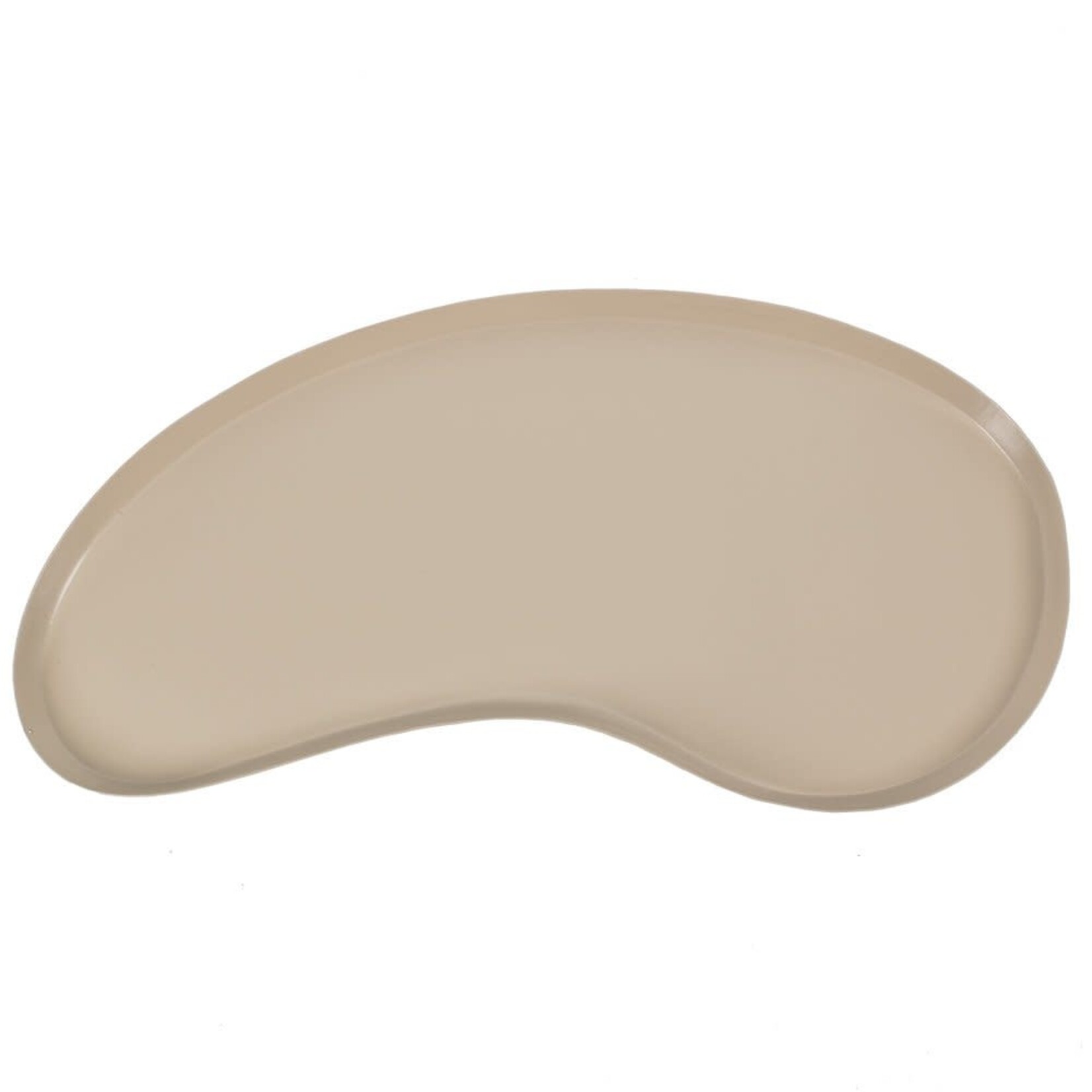Plateau kidney - Metaal - Zand - 52x24x2cm