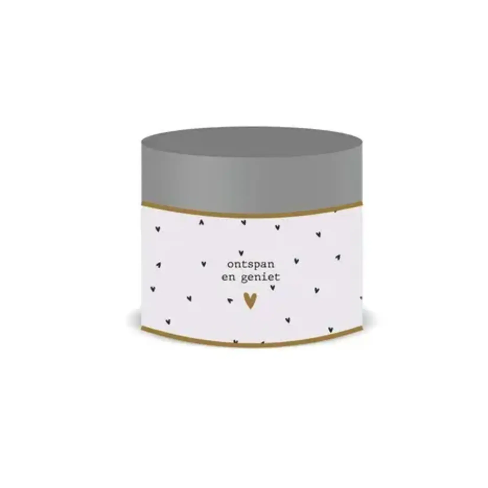 Zusss Scrub - "Ontspan en geniet" - Antracietgrijs/Off white - 250 gram