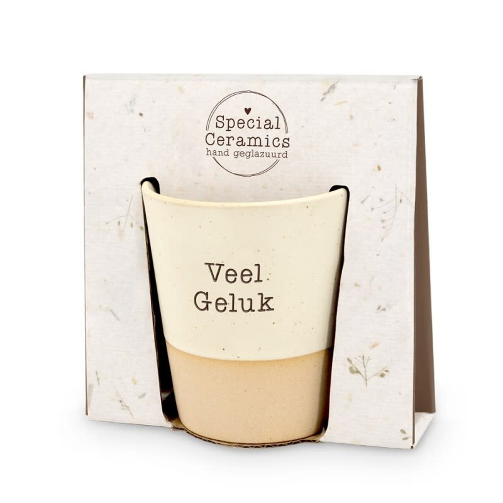 Miko Mok "Veel geluk" - Keramiek - Naturel/Beige