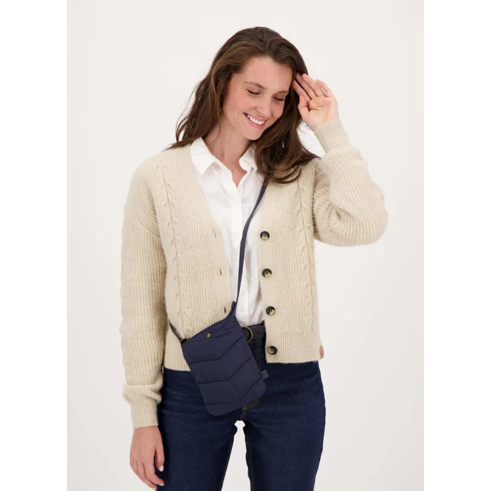 Zusss Telefoontasje - Gewatteerd - Donkerblauw