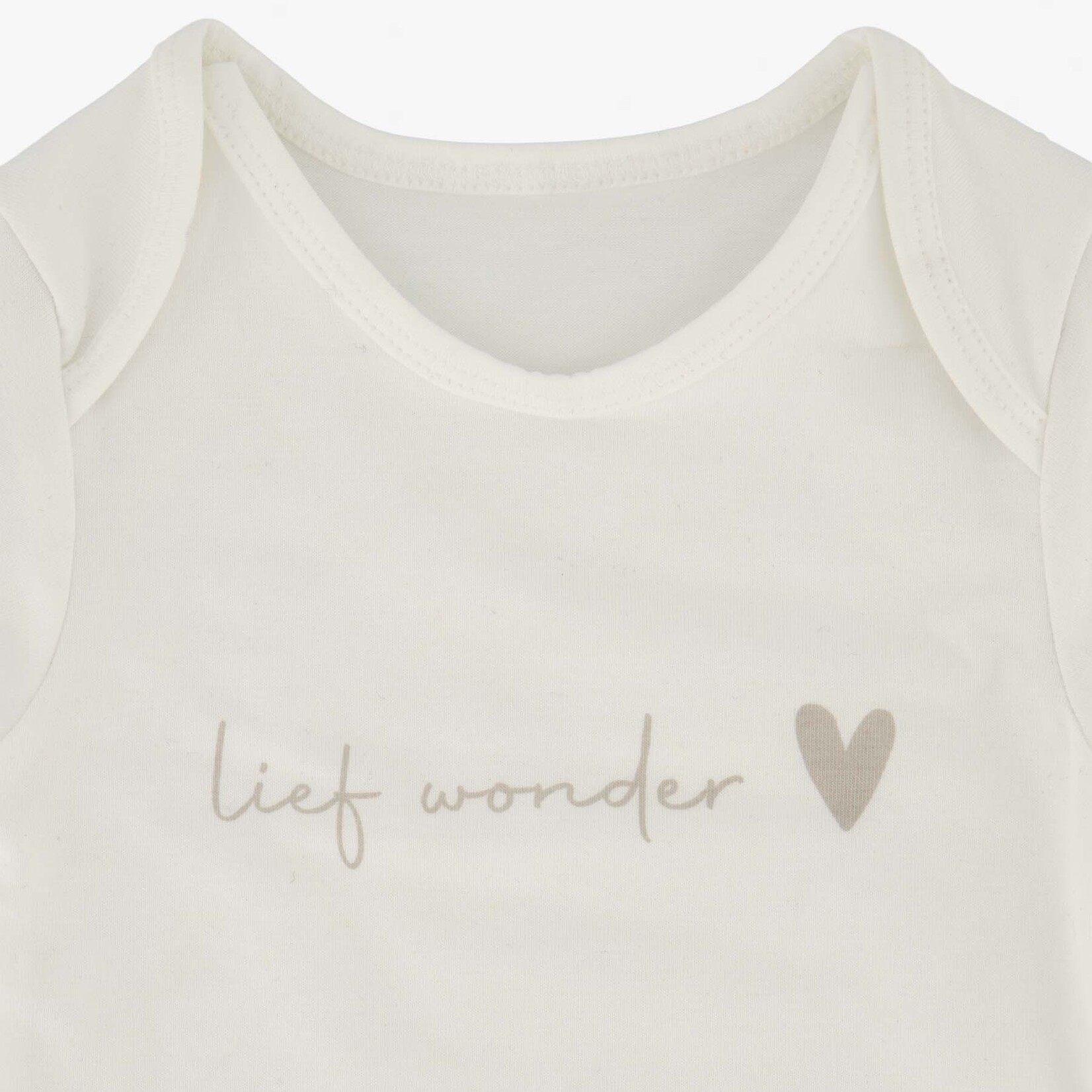 Zusss Rompertje in giftbox - "Lief wonder" - Wit - Maat  62/68