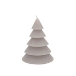 Kaars THOMAS - Kerstboom - Lichtgrijs - 10 x 12 cm