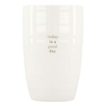 Zusss Mok L - "Today is a good day" - Wit/Goud - Ø8,5x13cm
