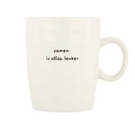 Zusss Mok (Thee) - "Samen is alles leuker" - Wit/Zwart - ∅8x10cm