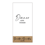 Servetten " Dinner with friends " - 10x20cm