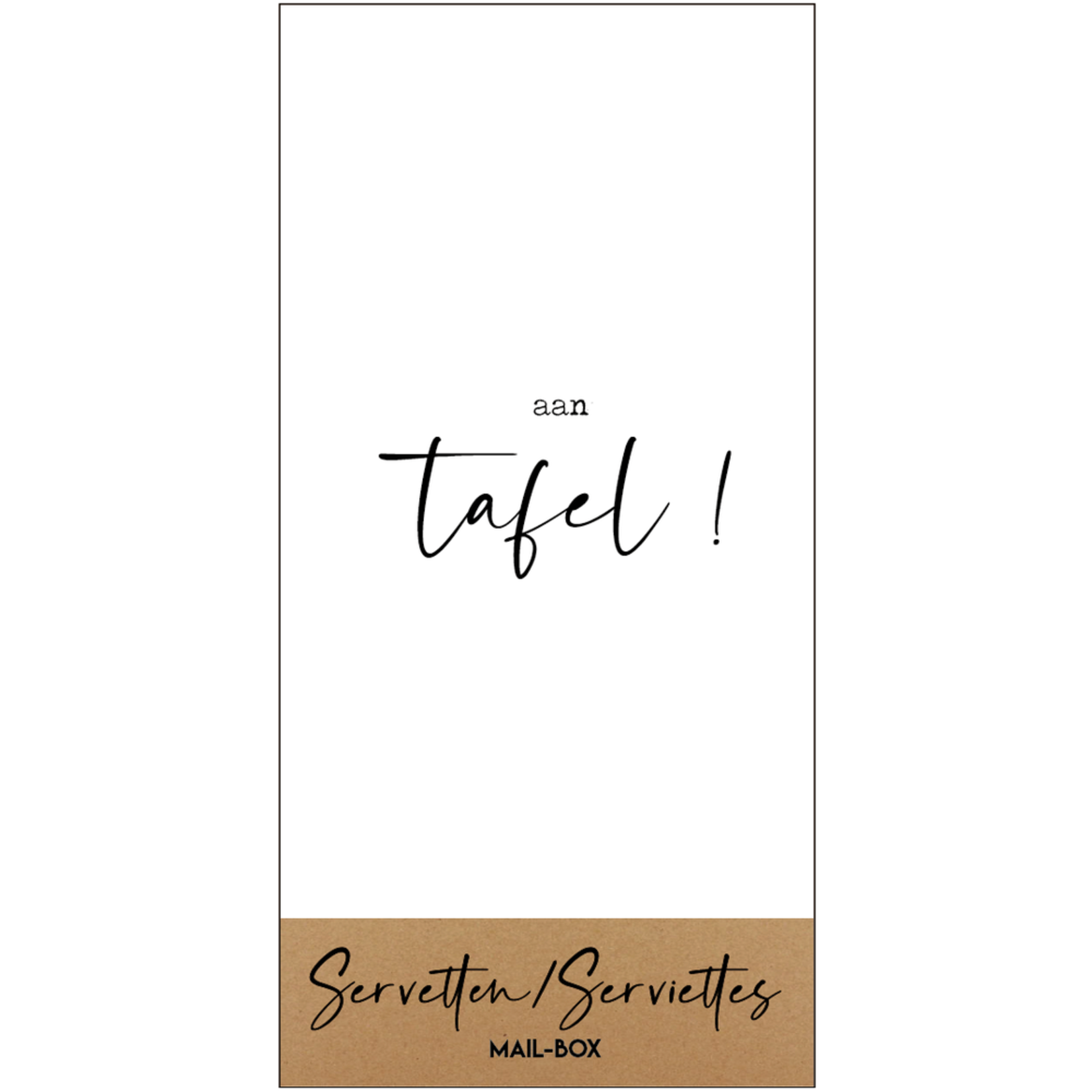 Servetten "Aan tafel" - 10x20cm